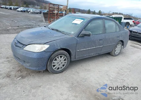 2004 Honda Civic Lx из США, поврежденный, VIN 2HGES16504H526334